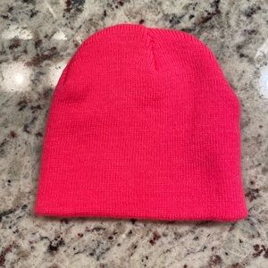 Super charge highlighter neon pink beanie snow winter cold baby hat